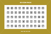 Calendar icons, an Outline Icon by Wencory (Thumbnail 1 of 2)