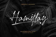 Hamiltay Handwritting Font, a Handwritten Font by Moodtype (Thumbnail 1 of 8)