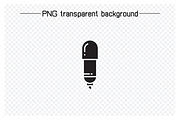 Pen and Writing Tools Icons, a Solid Icon by Designfour (Thumbnail 3 of 7)