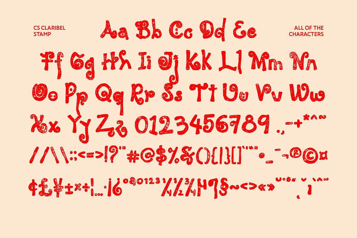 CS Claribel Stamp, a Handwritten Font by Craft Supply Co. (Photo 8 of 8)