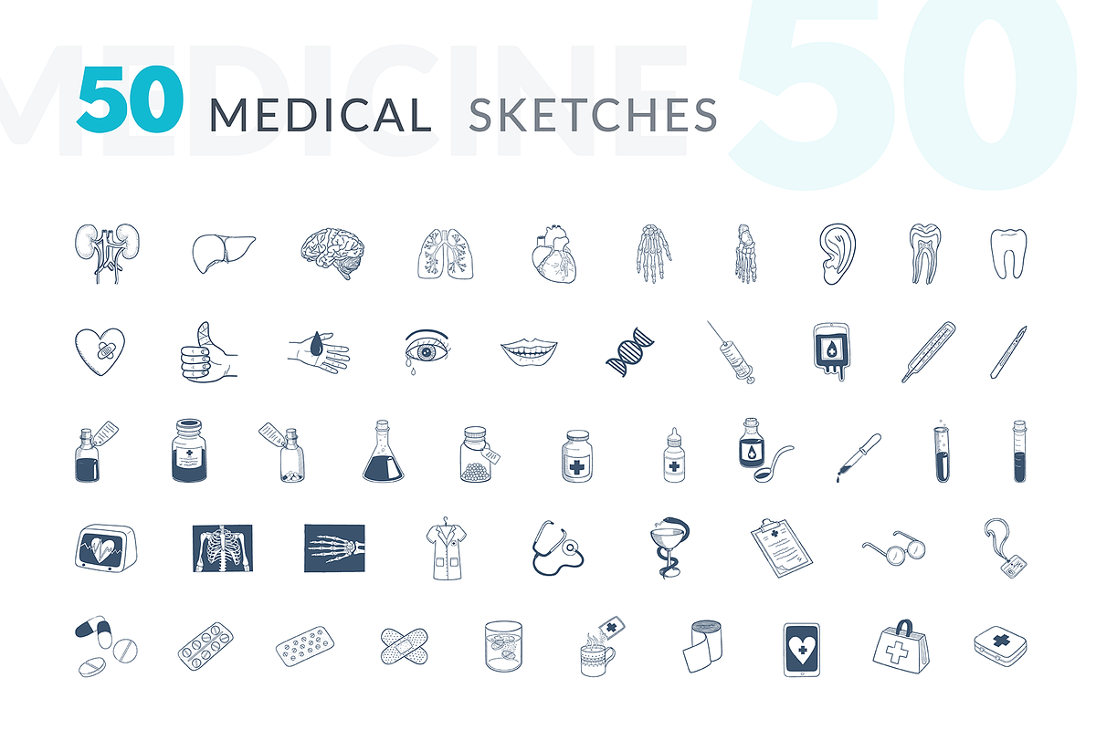 Medicine Design Elements, a Background Graphic by Chuhastock (Photo 3 of 23)
