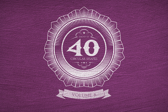 40 Circular Shapes - Vector - Vol. 6 preview 6