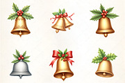 Christmas Bell with Holly Clipar, an Illustration by CrexoraLab (Thumbnail 3 of 5)
