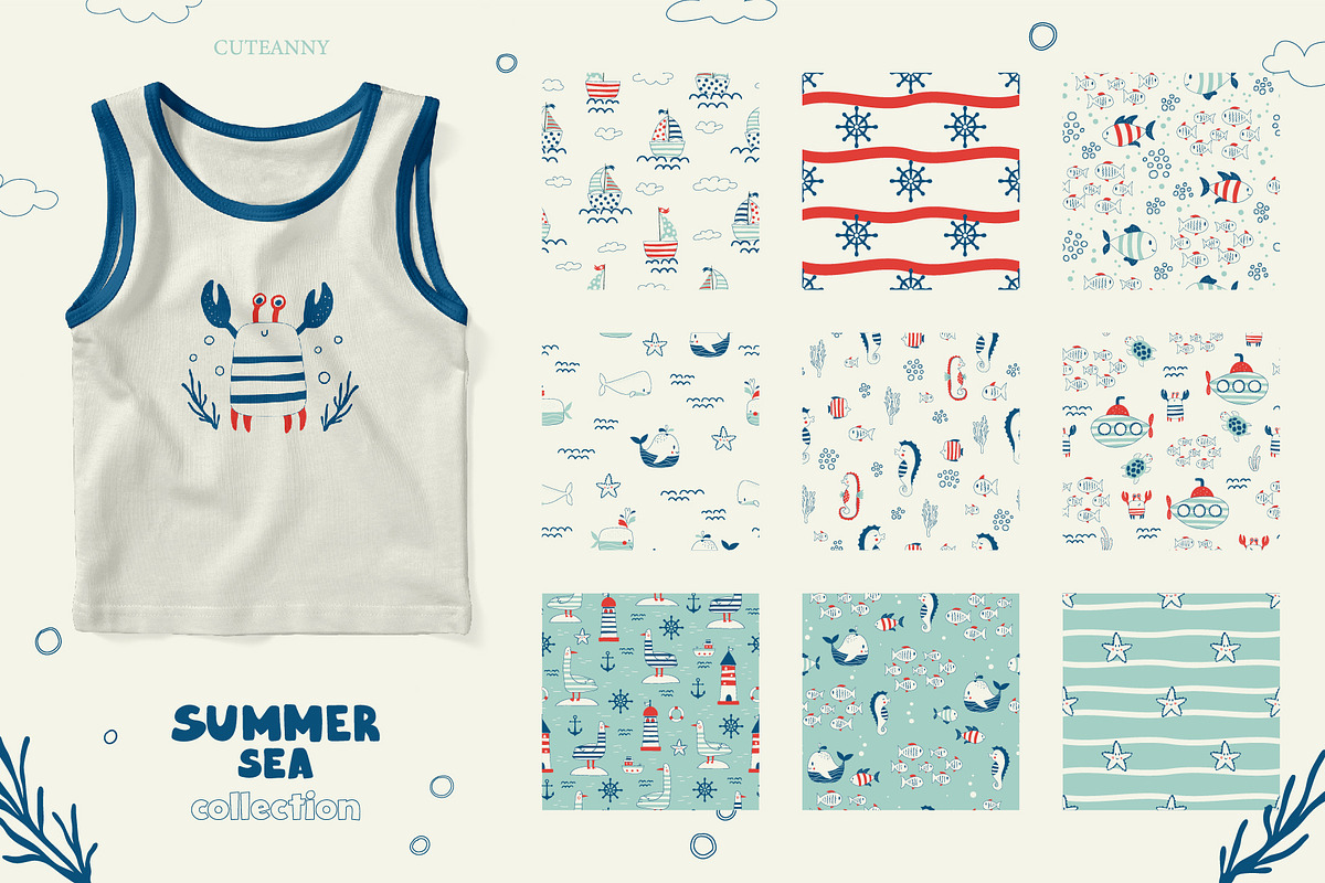 Cute nautical collection, an Object Graphic by Cuteanny Design (Photo 7 of 8)