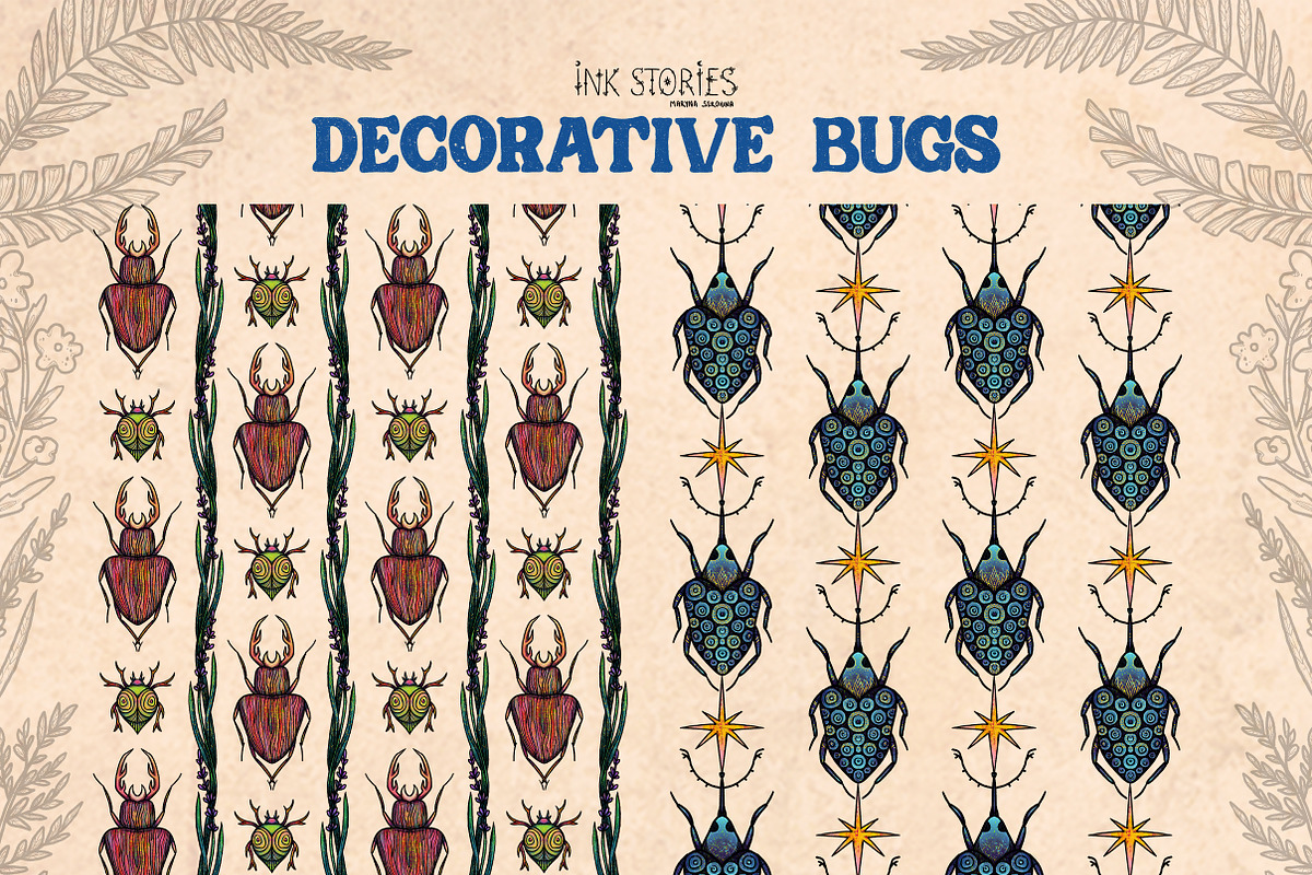 Decorative Bugs | Hand-drawn Bettles, an Animal Illustration by Ink Stories (Photo 15 of 28)