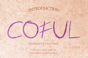 COFUL - Expressive Fast Font