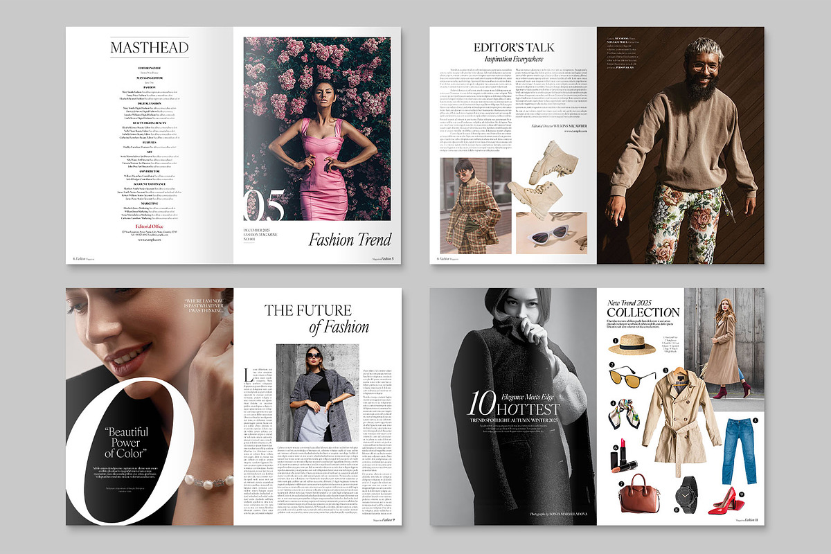 Fashion Magazine Template, a Magazine Template by BrandPacks (Photo 4 of 7)