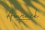 Amrack Signature Font, a Script Font by Morand Union (Thumbnail 1 of 7)