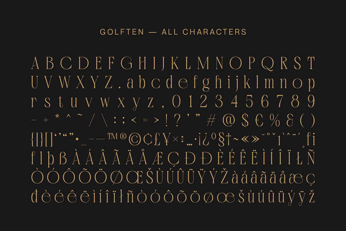 Golften – Art Noveau Serif, a Serif Font by Craft Supply Co. (Photo 6 of 8)