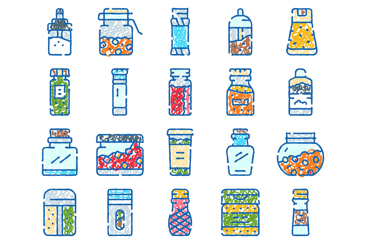 Spice container collection line, an Object Graphic by pikepicture (Photo 2 of 3)