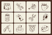 Crafting and DIY Doodle Icon set, an Outline Icon by Vectors Market (Thumbnail 5 of 8)