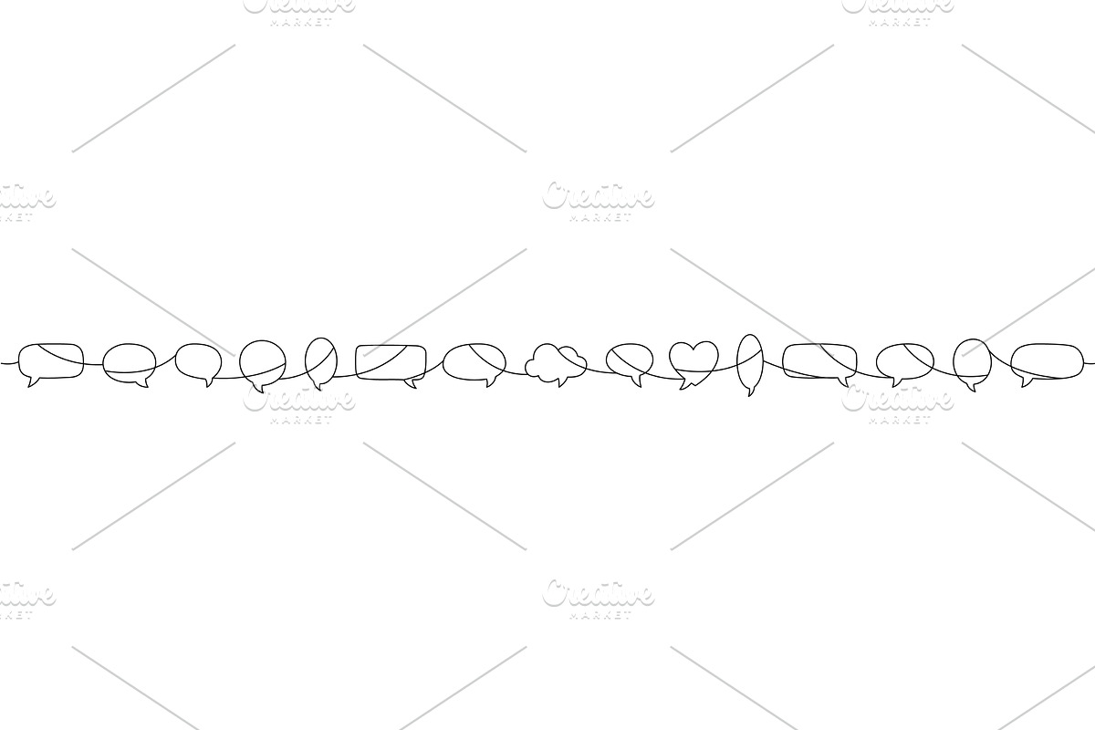 Continuous line art with connected, an Object Illustration by GraphiShop