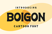 Boigon - Cartoon Font, a Sans Serif Font by lelevien (Thumbnail 1 of 4)