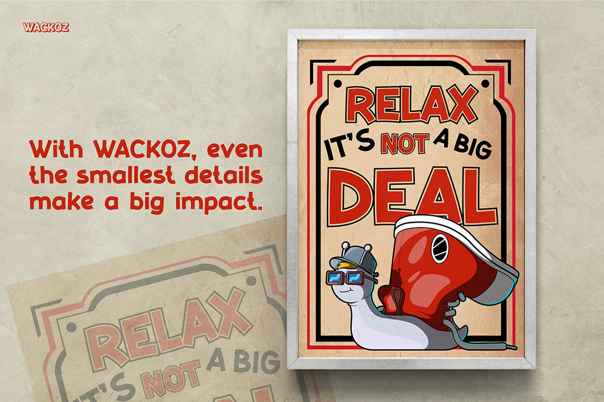 WACKOZ, a Sans Serif Font by TokoPress (Photo 8 of 10)