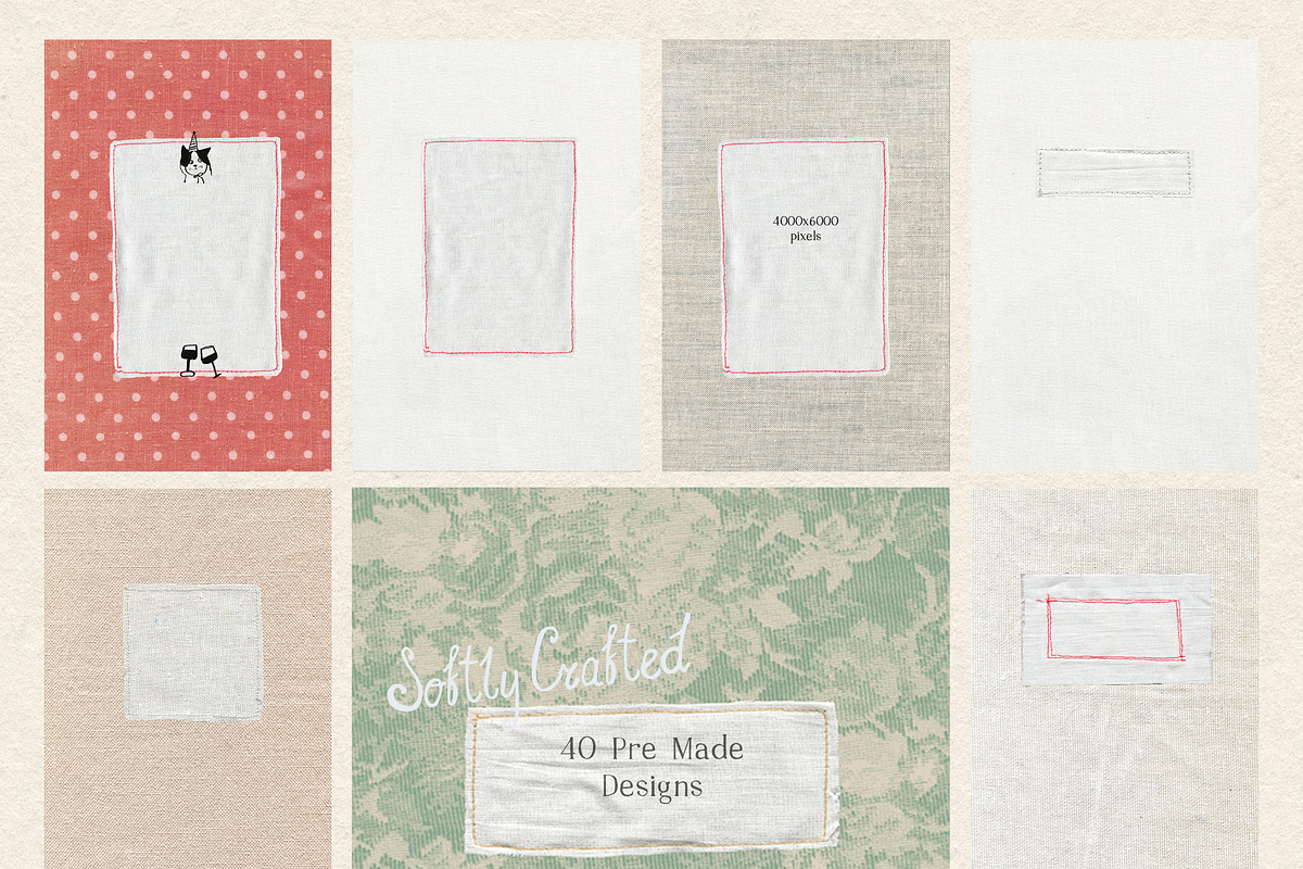 Fabric Patches & Background Textures, a Background Graphic by whiteheartdesign (Photo 7 of 20)
