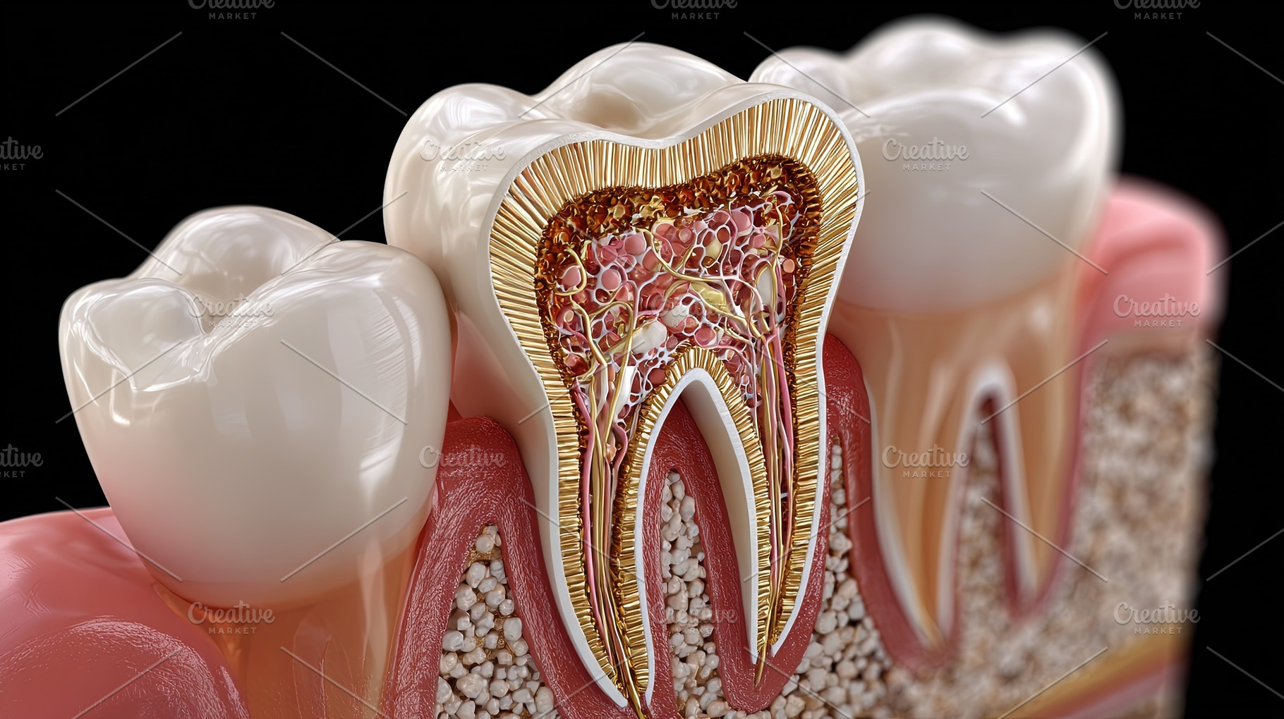 Human Tooth Cross Section, a Health & Medical Photo by Ales Munt