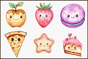 Kawaii Glitter Food Clipart Bundle, an Illustration by Sublimation Artist (Thumbnail 3 of 6)