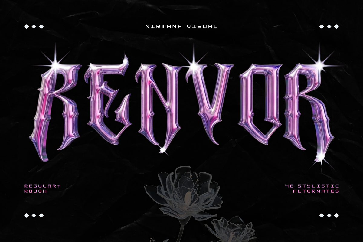 Renvor - Blackletter Font, a Blackletter Font by Nirmana Visual (Photo 1 of 7)