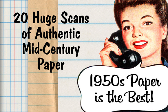 Authentic Mid-Century Paper Pack preview 3