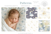 Watercolor Moon Sun Nursery Clipart, an Illustration by Alisles (Thumbnail 4 of 12)