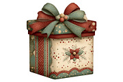 Whimsical Christmas Gift Box Clipart, an Illustration by Craft Nest (Thumbnail 5 of 8)