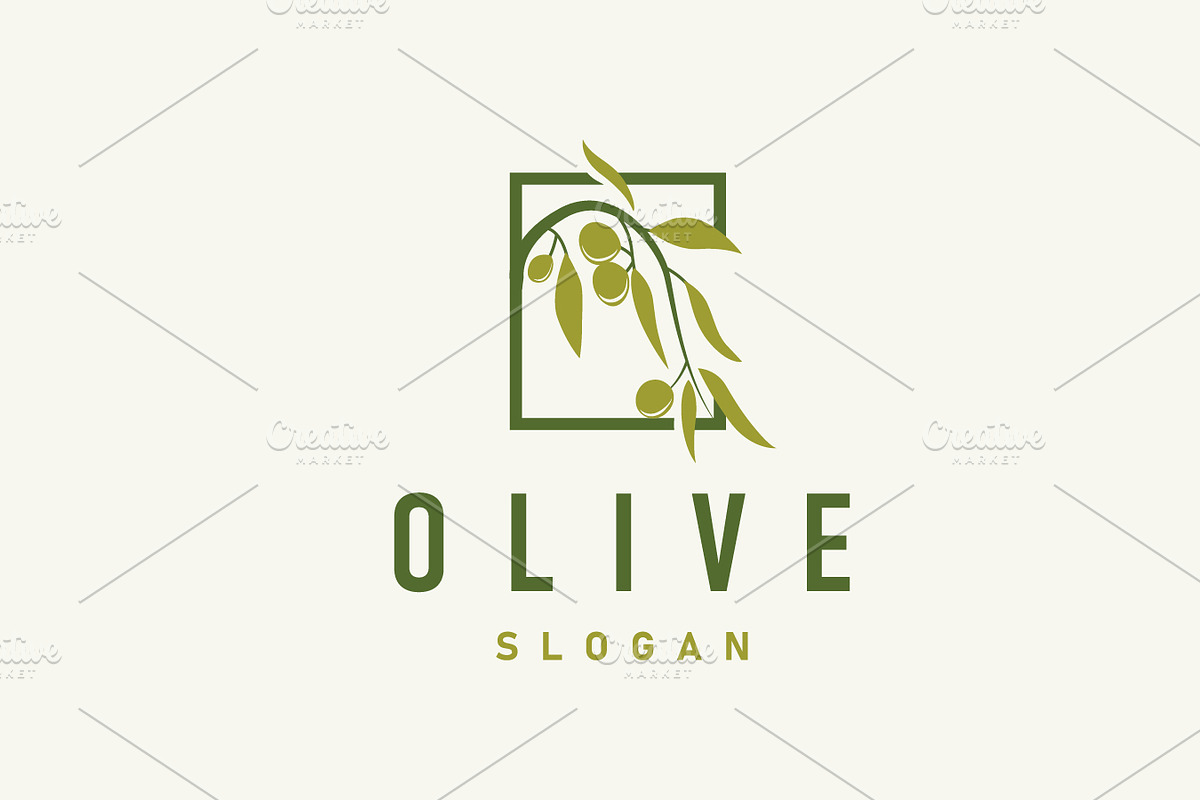 Olive Logo Olive Leaf Plant Herbal, a Branding & Logo Template by Maylianaw28