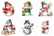 Christmas Snowman with Cats, an Illustration by DreamPrint404 (Thumbnail 5 of 5)