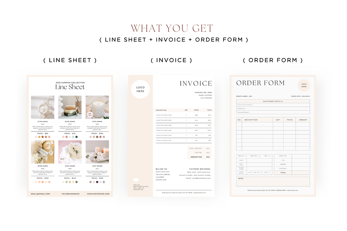 Wholesale Line Sheet Canva Template, a Flyer Template by Hellohastore (Photo 4 of 11)