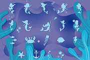 Mermaid Story Font Duo & Extras, a Font by Anastasia Feya (Thumbnail 6 of 7)