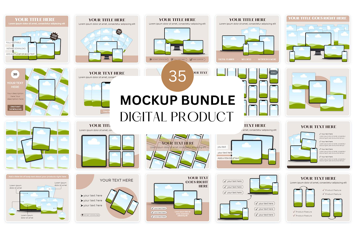Digital Product Mockup Device Mockup, a Mac Mockup by NoemieDesigns (Photo 1 of 5)