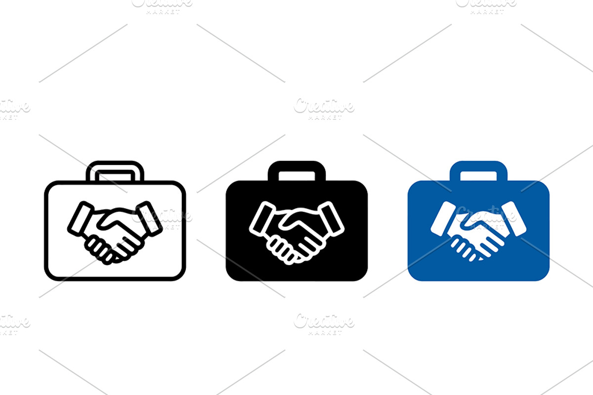 Partnership Briefcase Vector Icon, a Solid Icon by Artonix (Photo 2 of 2)