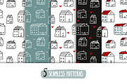 Little Houses ♥ Vector set, an Illustration by Zhe Vasylieva (Thumbnail 4 of 4)
