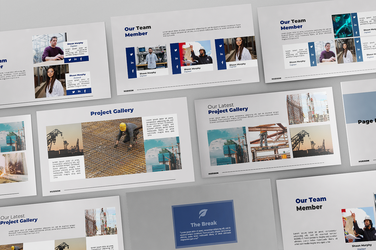 Construction Bundle Templates, a Presentation Template by deTheme