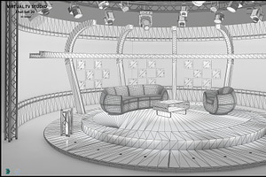 Virtual TV Studio Chat Set 20