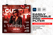 Valentine’s Day Party Flyer Design, a Flyer Template by Shajib Shikder (Thumbnail 1 of 2)