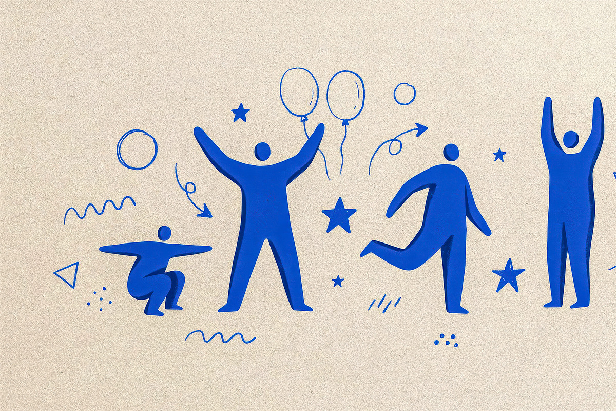 Blue Character Doodle Pack, a Decorative Illustration by StockVerse Creative (Photo 2 of 4)