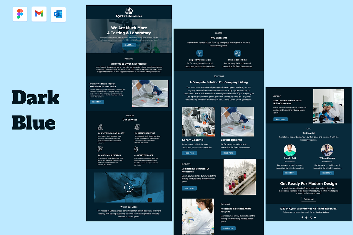 Cyrex Laboratory - Figma Designs, an Email Template by Lucid_Solutions (Photo 7 of 8)