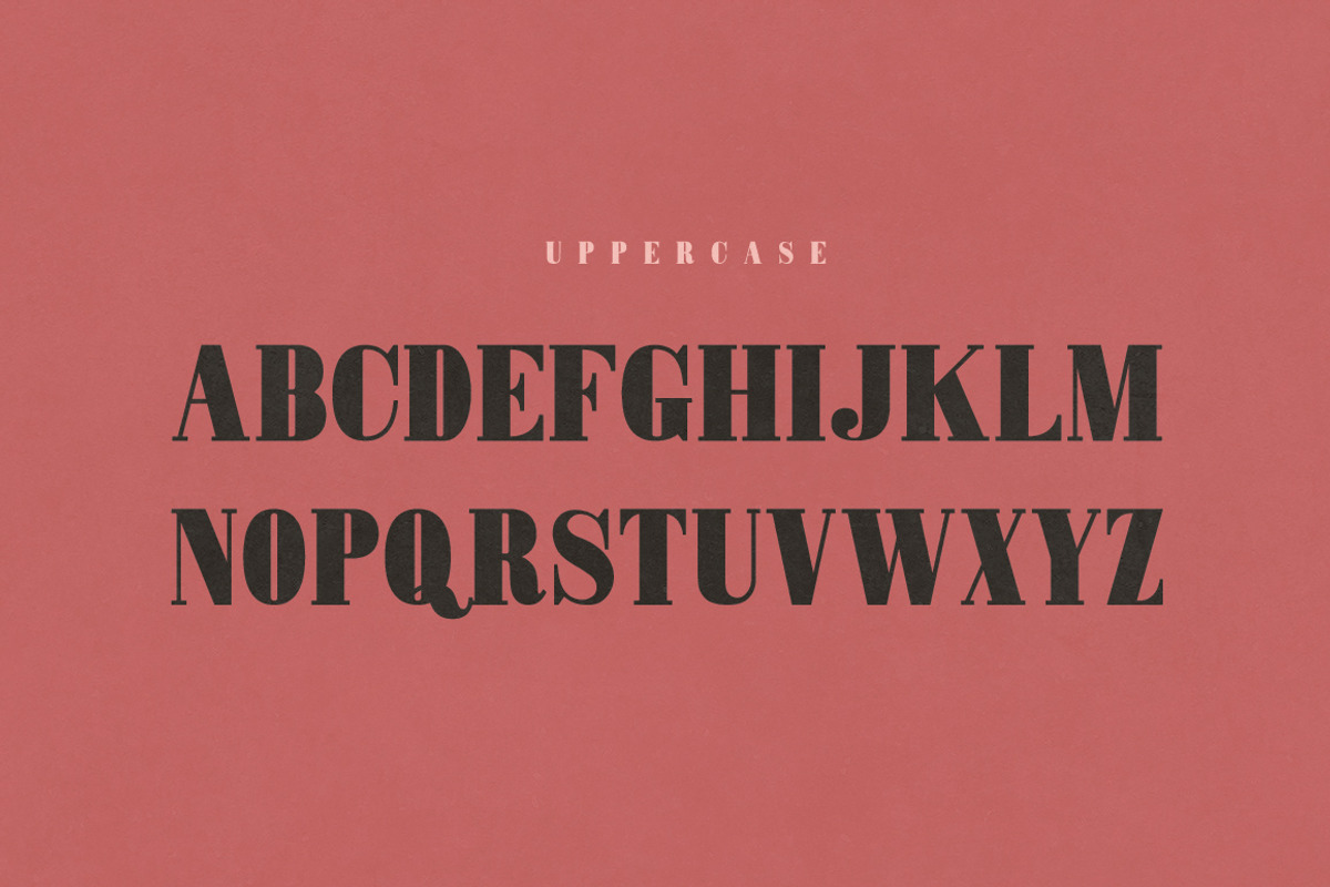 Mammoth Fat Face - Letterpress Font preview 2