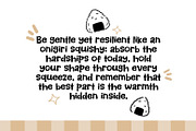 Onigiri Squishy - A Fun & Cozy Font, a Sans Serif Font by khurasan (Thumbnail 3 of 6)