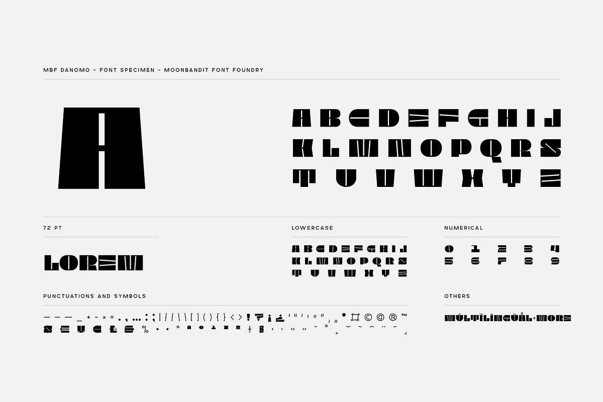 MBF Danomo, a Sans Serif Font by MoonBandit (Photo 4 of 6)