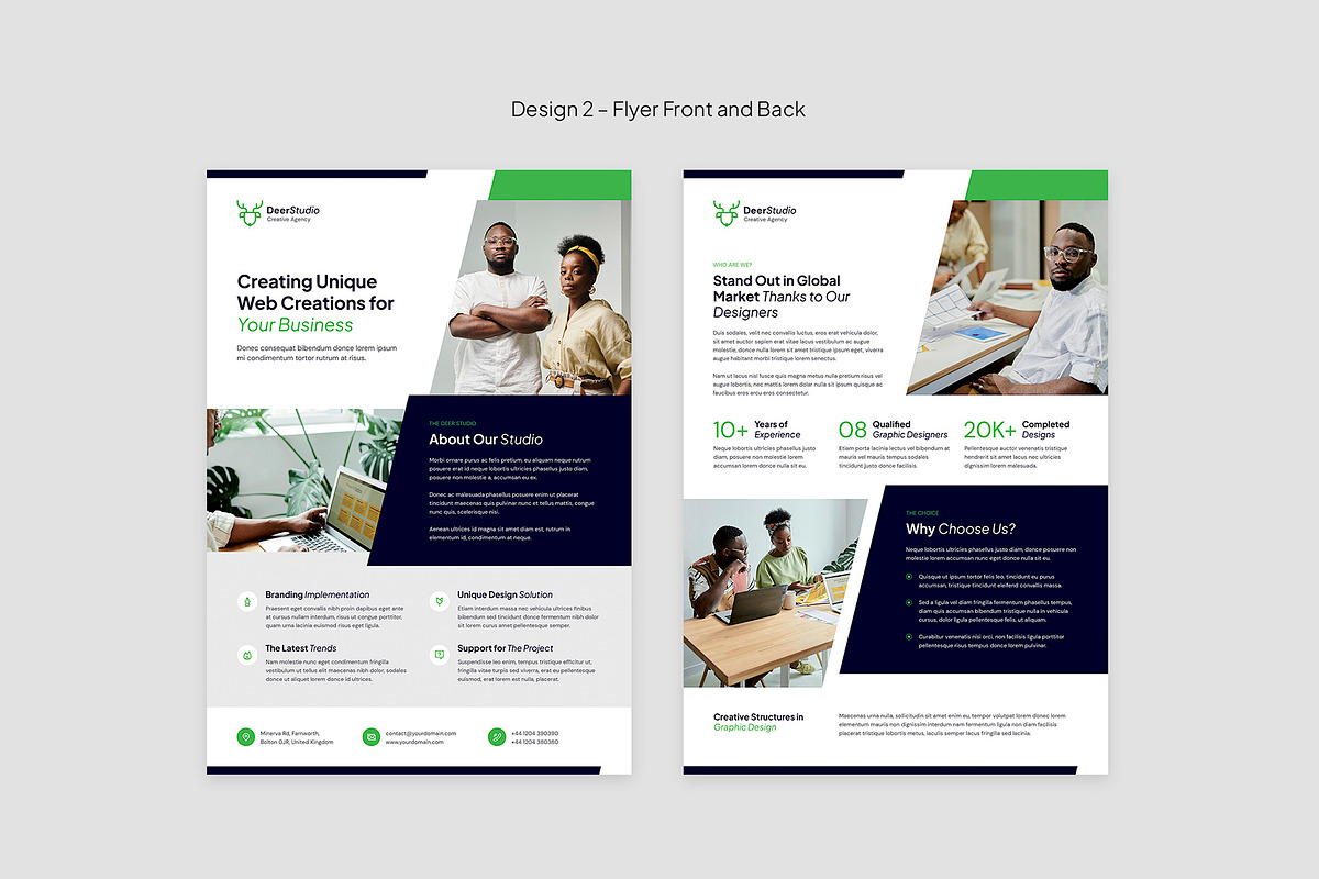 Web Studio Corporate Flyer Template, a Flyer Template by artbart (Photo 9 of 10)