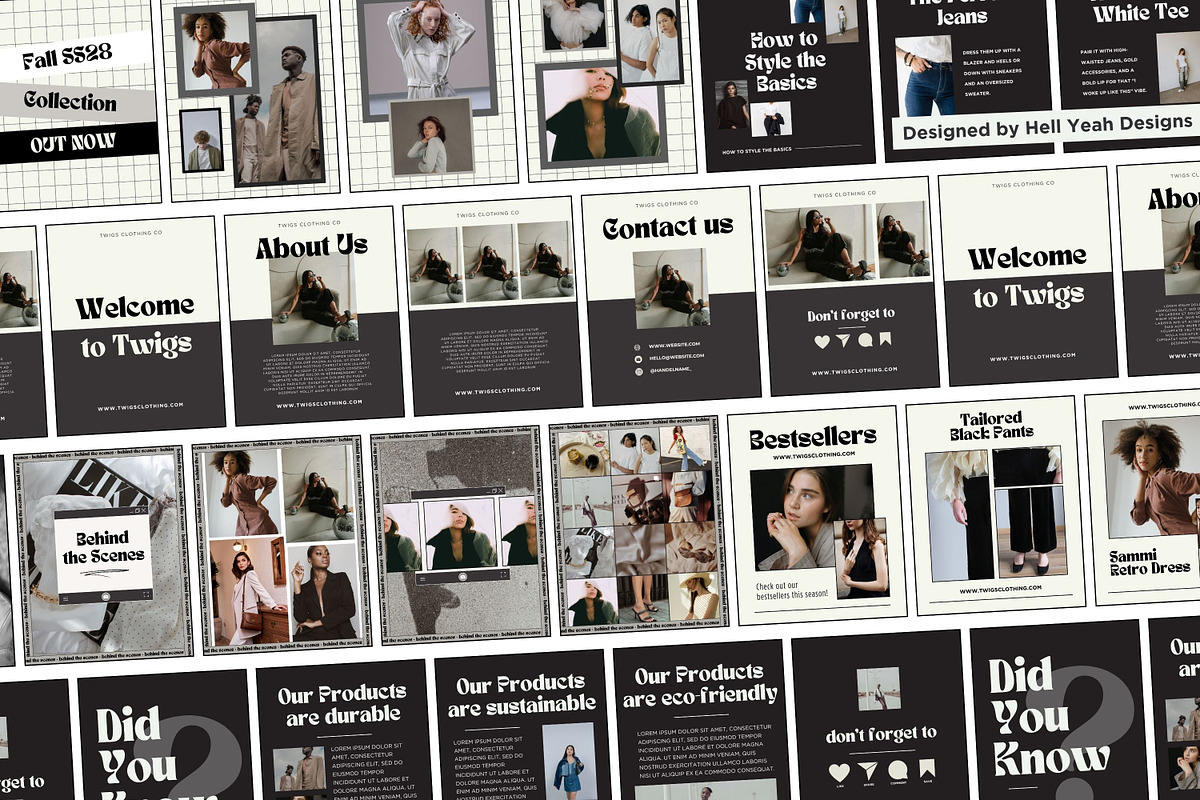 Monochrome Instagram Carousel Posts, a Social Media Template by Hell Yeah Designs (Photo 6 of 10)