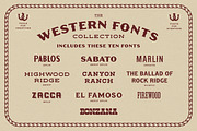 The Western Fonts Collection, a Serif Font by Komet & Flicker (Thumbnail 2 of 13)