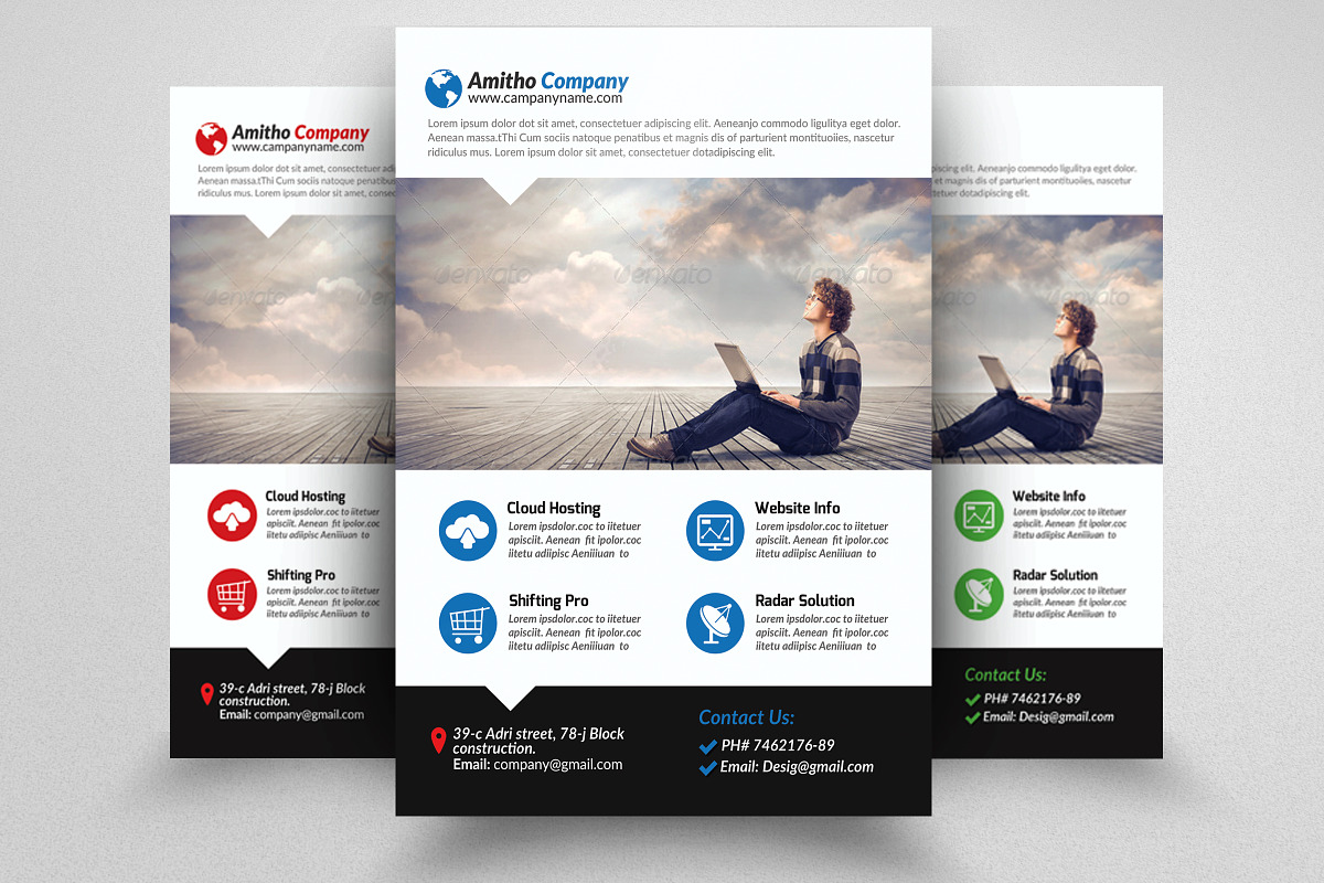 Business Flyer Psd Template, a Flyer Template by Psd Templates (Photo 1 of 3)