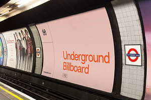 Underground Urban Billboard Mockup