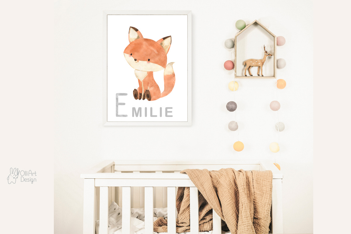 ALPHABET ANIMALS clipart. Watercolor, an Animal Illustration by OlliArtDesign (Photo 8 of 14)