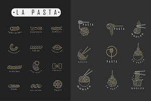 La Pasta Logo Elements