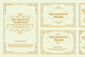 Decorative vintage frames, borders