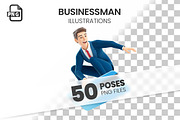 Businessman – Set of 50 Poses, a Person Illustration by 3DMask (Thumbnail 1 of 6)