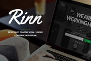 Rinn - Responsive Coming Soon, a HTML Template by ThemeBear (Thumbnail 1 of 2)